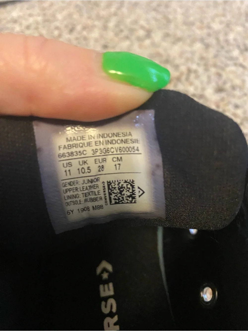Converse Black and White Kids High-Top Sneakers